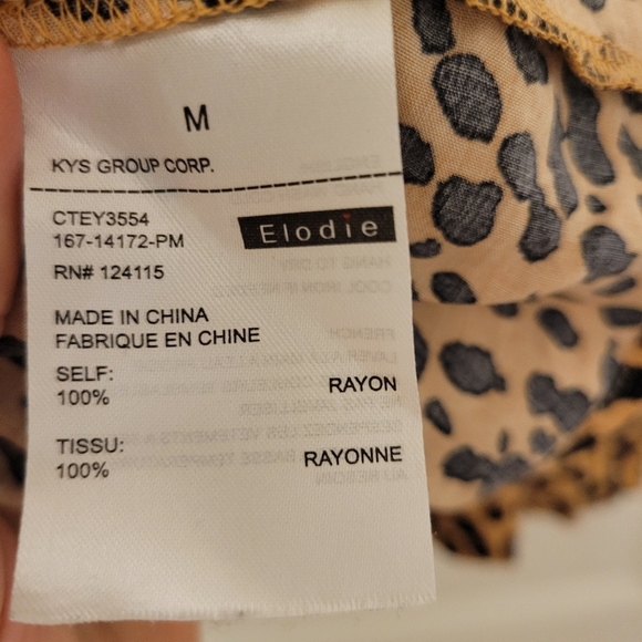 Elodie leopard ruffle tank top. - Picture 7 of 10